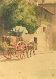BRIDGMAN Lewis Jesse 1857,Red Wagon,Skinner US 2007-10-18