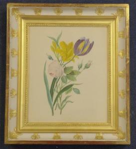 BRIDIEU Eulalie,Botanical studies, garden flowers,1832,Gorringes GB 2014-02-05