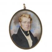 BRIDPORT Hugh 1794-1868,Portrait miniature of a gentleman,19th century,Freeman US 2019-11-12