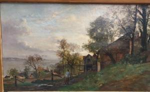 BRIELMAN Jacques Alfred 1836-1892,Maisons sur une colline,ARCADIA S.A.R.L FR 2019-11-12
