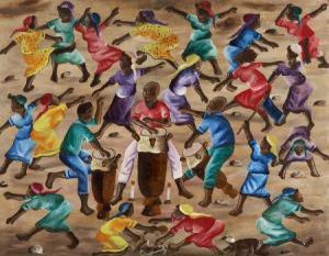 Briere Murat 1938-1988,Islanders dancing around drummers,Heritage US 2009-10-21