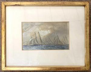 BRIERLY Oswald Walter 1817-1894,Shipping scene,Keys GB 2023-11-24