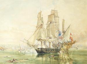 BRIERLY Oswald Walter 1817-1894,The capture of the Spanish ship,Bonhams GB 2012-09-26