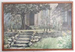BRIGGS B,Steps within a garden on a hazy summer's day,Dickins GB 2018-05-12