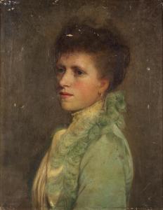 BRIGGS Irlam 1867-1950,Portrait of the artist's sister, Mrs F. J. Butts i,Bonhams GB 2024-03-20