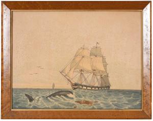 BRIGGS Lucius A 1852-1931,Whaling Ship Pocahontas,Brunk Auctions US 2024-01-11