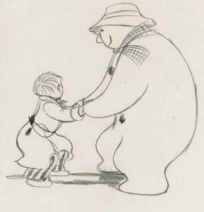 BRIGGS Raymond Redvers 1934,The snowman and boy dancing II,Christie's GB 2000-06-16