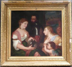 BRIGHAM William H 1834-1863,Women with Soldier and Putto,Nye & Company US 2012-11-09