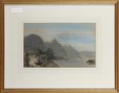 BRIGHT Henry 1810-1873,View of a castle on a hill by the sea,Bonhams GB 2013-01-09