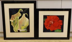 BRIGHT Madge 1939,Lilies and Hibiscus Blooms,Gorringes GB 2022-09-19