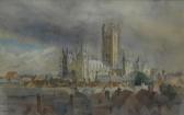BRIGHT P. J. M.,Storm over Canterbury,1985,Fieldings Auctioneers Limited GB 2017-07-29