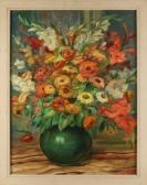 Bright Wim 1892-1966,Vase with various flowers,Twents Veilinghuis NL 2017-10-13