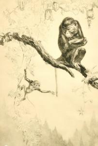 BRIGHTWELL Leonard Robert 1889-1983,No Monkeying,John Nicholson GB 2022-08-03