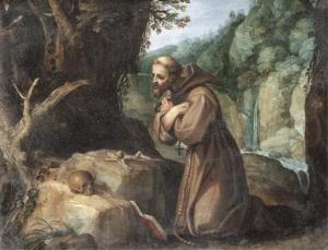 BRIL Paul 1554-1626,Saint Francis in the wilderness,Christie's GB 2005-01-26