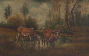 BRILLET F,Pastoral landscape with cows,Aspire Auction US 2016-05-28