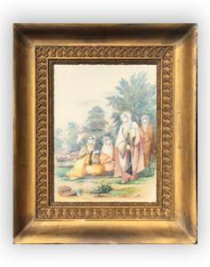 BRINDESI Giovanni, Jean 1826-1888,Assemblée de femmes turques au jardin,Tradart Deauville 2020-06-20