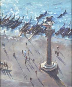 BRINDLEY Robert 1949,View from the Campanile Tower, Venice,Peter Wilson GB 2023-06-22