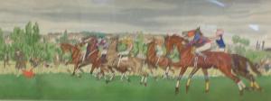 BRISSAUD Jacques 1880-1960,Course de chevaux,1911,Millon & Associés FR 2014-10-14