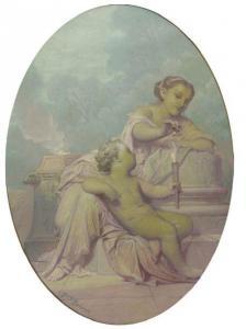 BRISSET Pierre 1810-1890,Amour et Cupidon,Brissoneau FR 2019-04-05