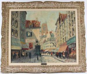 BRISSON Marcel 1915,Parisian Street Scene,Nye & Company US 2021-03-10