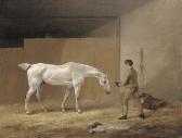 BRISTOW Edmund 1787-1876,A grey hunter and stableboy,Christie's GB 2003-11-25