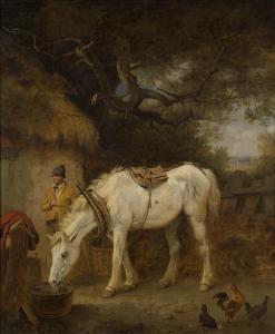 BRISTOW Edmund 1787-1876,A traveller and his horse,Rosebery's GB 2024-02-27