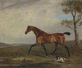 BRISTOW Edmund 1787-1876,Bay Hunter with a Spaniel in a Landscape,1828,Christie's GB 2018-10-30