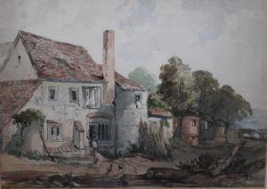 BRITISH SCHOOL,A country cottage,1815,Cuttlestones GB 2017-03-02