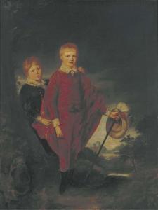 BRITISH SCHOOL,A double portrait of two boys, small full-length, ,Christie's GB 2006-01-11