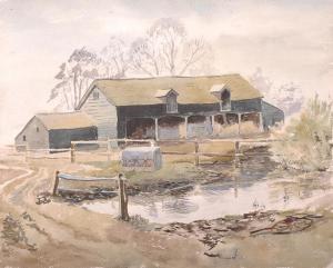 BRITISH SCHOOL,A Farm Scene,John Nicholson GB 2014-05-28