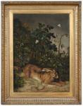 BRITISH SCHOOL,A Hare Resting in the Underbrush,19th century,Brunk Auctions US 2023-07-14