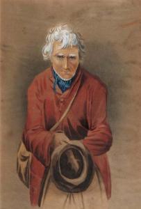 BRITISH SCHOOL,A portrait of an old gentleman,Mallams GB 2012-02-16