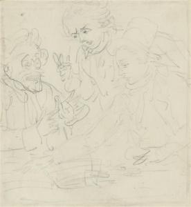 BRITISH SCHOOL,A study of three arguing figures,Christie's GB 2008-11-11