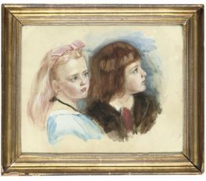 BRITISH SCHOOL,Double portrait of a young boy and girl,Christie's GB 2007-11-21
