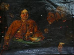 BRITISH SCHOOL,Dr Johnson and James Boswell sat at a table,Capes Dunn GB 2009-11-03