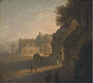 BRITISH SCHOOL,Early morning activity in a small English town,Christie's GB 2004-05-20