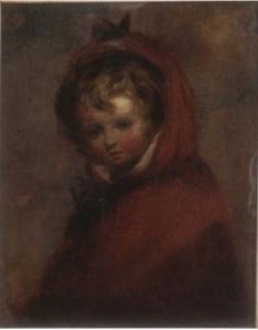 BRITISH SCHOOL,Girl in a red cloak 6 x 4.5in,Gorringes GB 2007-04-24