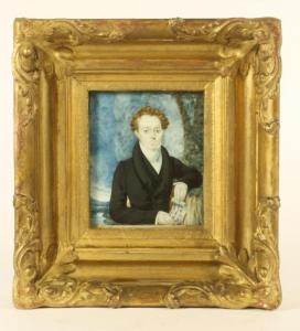 BRITISH SCHOOL,Half length portrait miniature,Hartleys Auctioneers and Valuers GB 2016-03-23