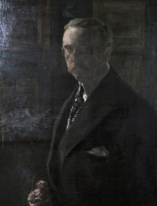 BRITISH SCHOOL,Half length portrait of a gentleman wearing a monocle,Bonhams GB 2008-04-08