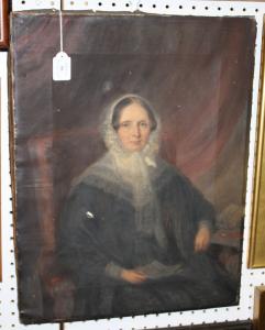 BRITISH SCHOOL,Half Length Portrait of a Lady,Tooveys Auction GB 2012-02-22