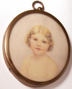 BRITISH SCHOOL,Head and shoulders portrait of a young child,1948,Keys GB 2016-11-24