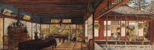BRITISH SCHOOL,Interior of a colonial House, Japan,1850,Christie's GB 2000-04-18