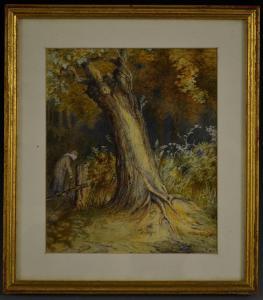 BRITISH SCHOOL,Into the Woods,1871,Bamfords Auctioneers and Valuers GB 2017-08-02