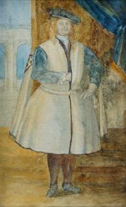 BRITISH SCHOOL,John Board wearing the costume of a knight John Fa,19th century,Rosebery's 2019-08-17