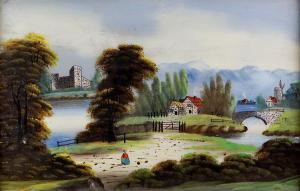 BRITISH SCHOOL,LANDSCAPE WITH FIGURE IN THE FOREGROUND,Potomack US 2019-02-04