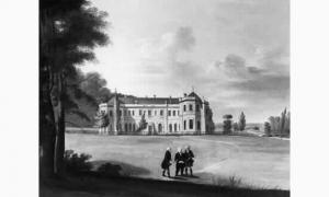 BRITISH SCHOOL,Le comte de Lille devant le château d'Hartwell.,De Nicolay FR 2001-06-20