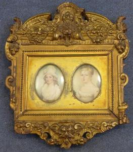 BRITISH SCHOOL,Miniatures of a lady wearing a white bonnet and of a youth,Gorringes GB 2014-02-05