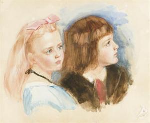 BRITISH SCHOOL,Portrait d'une jeune fille et d'un jeune garçon,Christie's GB 2008-07-09