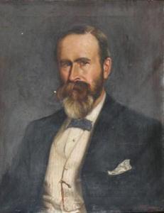BRITISH SCHOOL,Portrait of a bearded gentleman,1893,Woolley & Wallis GB 2011-06-15