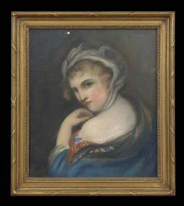 BRITISH SCHOOL,Portrait of a Girl in Blue,New Orleans Auction US 2013-12-06